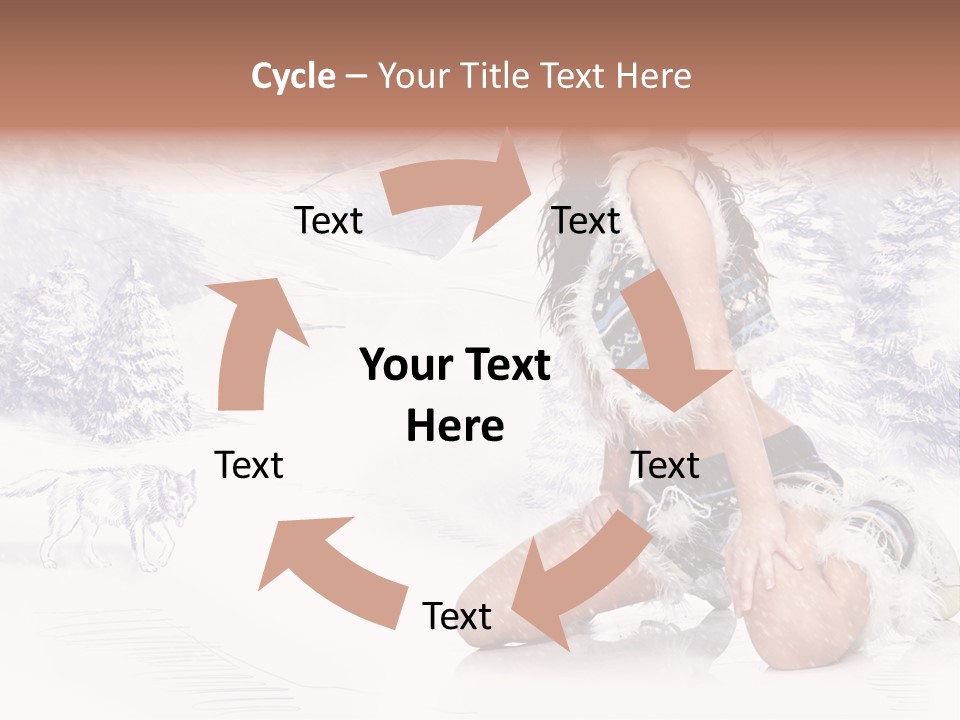 Female Attractive Wild PowerPoint Template