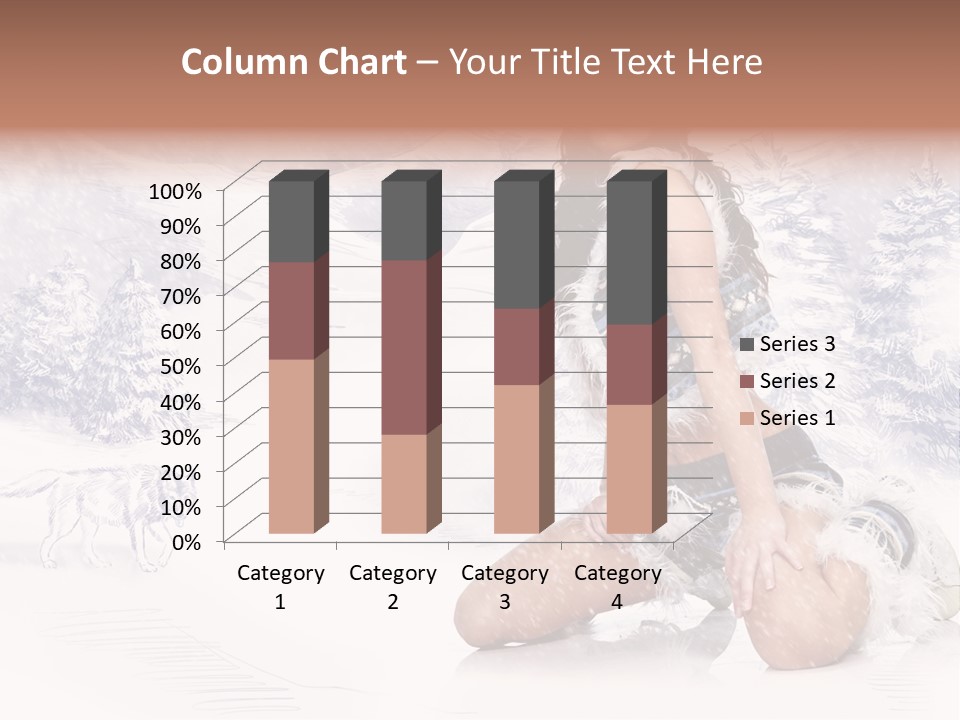 Female Attractive Wild PowerPoint Template