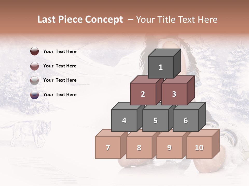 Female Attractive Wild PowerPoint Template