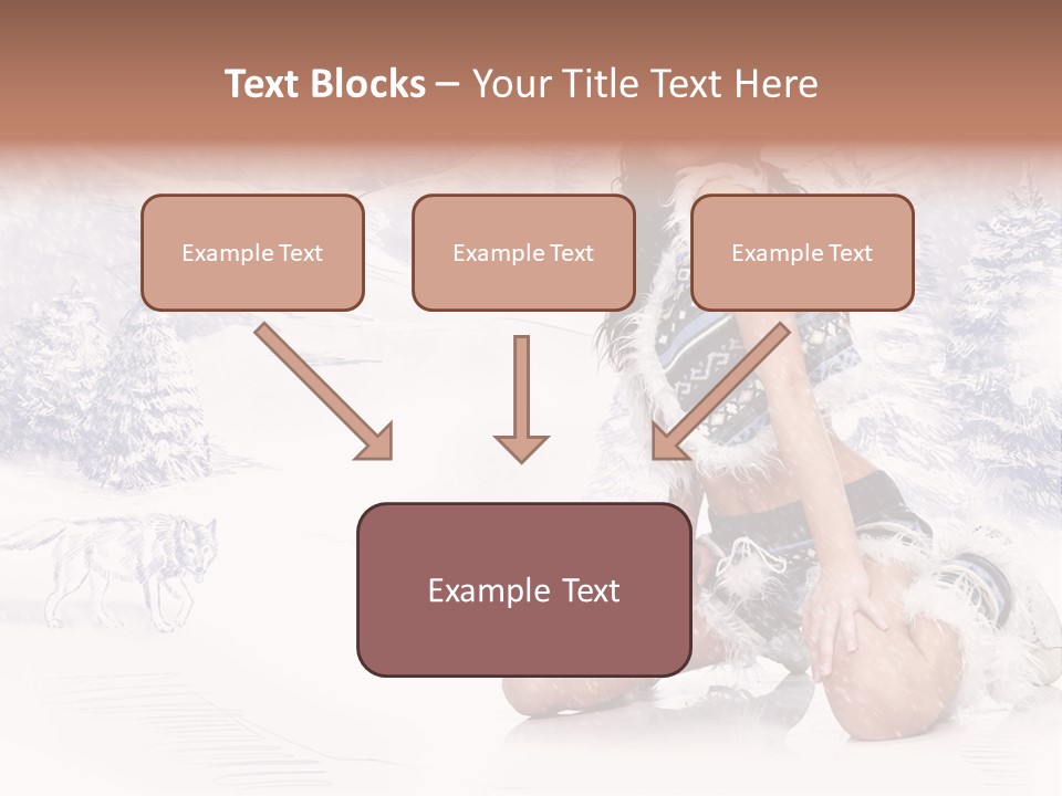 Female Attractive Wild PowerPoint Template