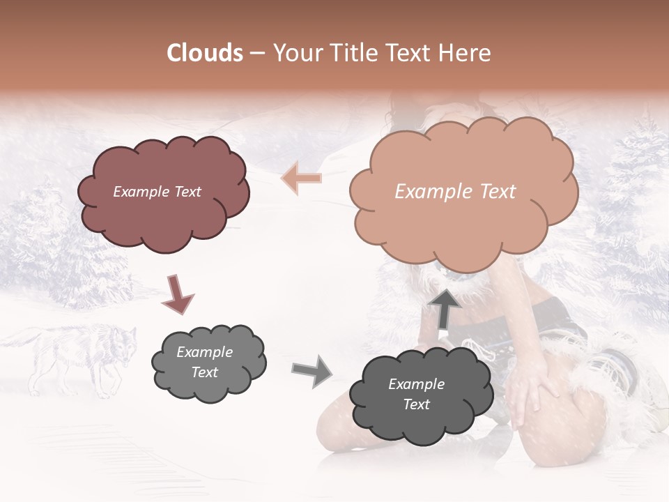 Female Attractive Wild PowerPoint Template
