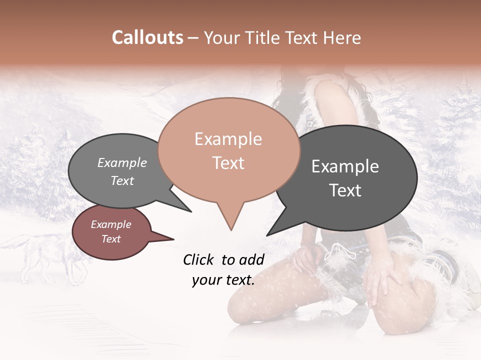 Female Attractive Wild PowerPoint Template