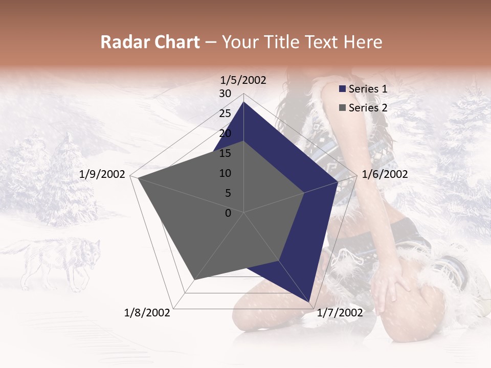 Female Attractive Wild PowerPoint Template