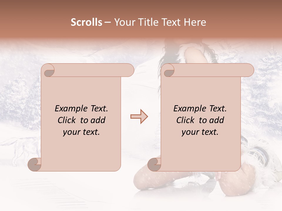 Female Attractive Wild PowerPoint Template