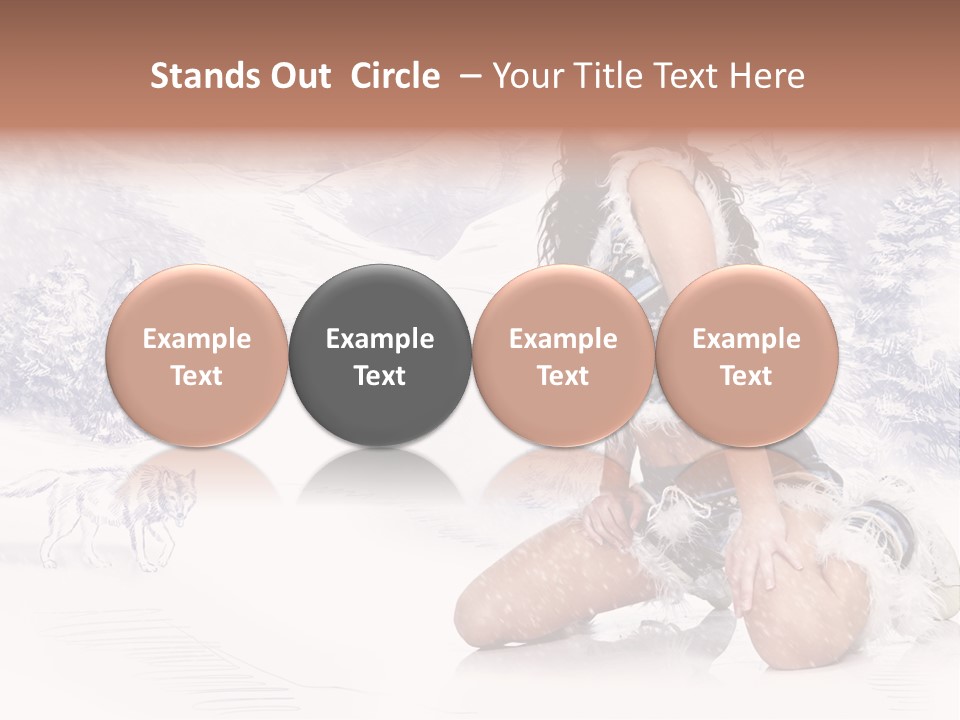 Female Attractive Wild PowerPoint Template