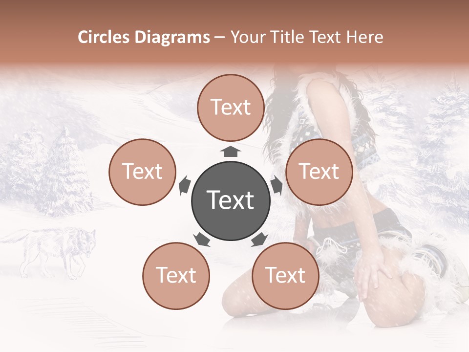 Female Attractive Wild PowerPoint Template