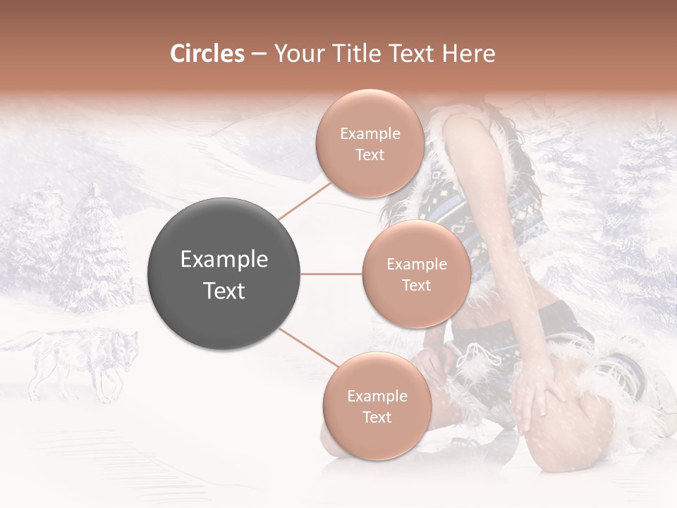 Female Attractive Wild PowerPoint Template