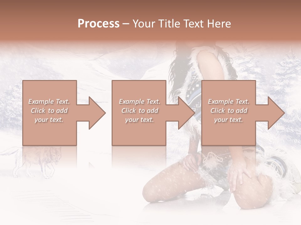 Female Attractive Wild PowerPoint Template