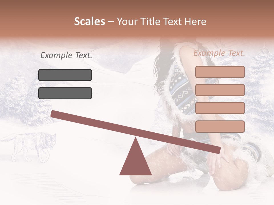 Female Attractive Wild PowerPoint Template