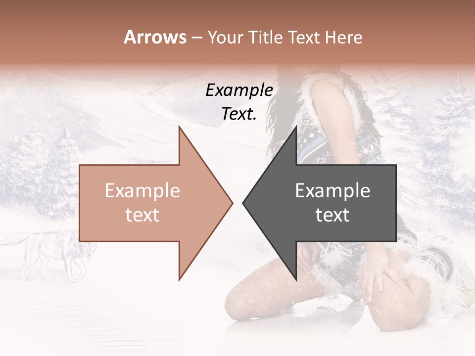 Female Attractive Wild PowerPoint Template