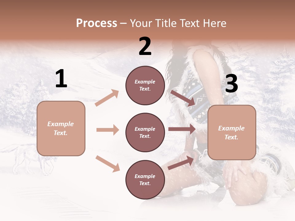 Female Attractive Wild PowerPoint Template