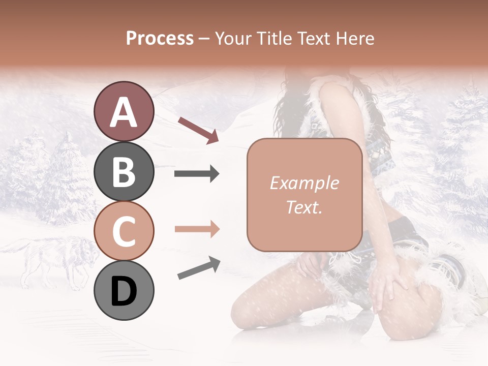 Female Attractive Wild PowerPoint Template