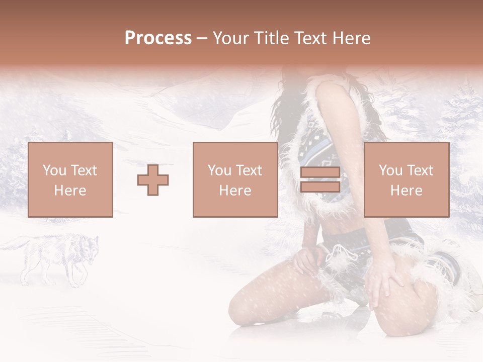 Female Attractive Wild PowerPoint Template