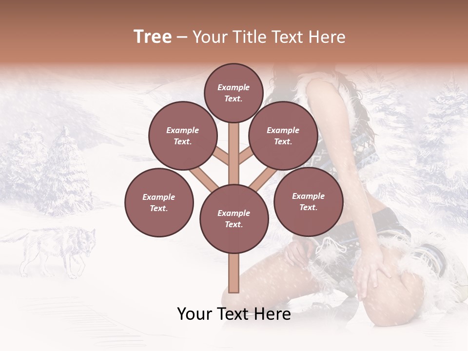 Female Attractive Wild PowerPoint Template