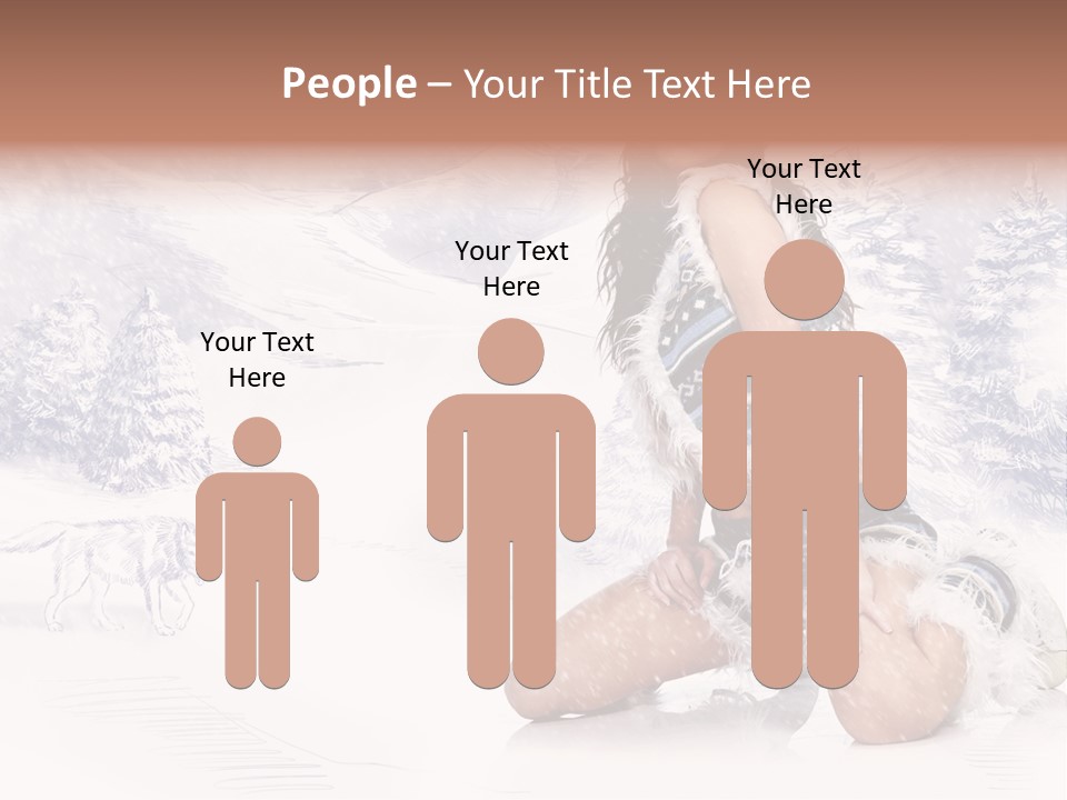 Female Attractive Wild PowerPoint Template