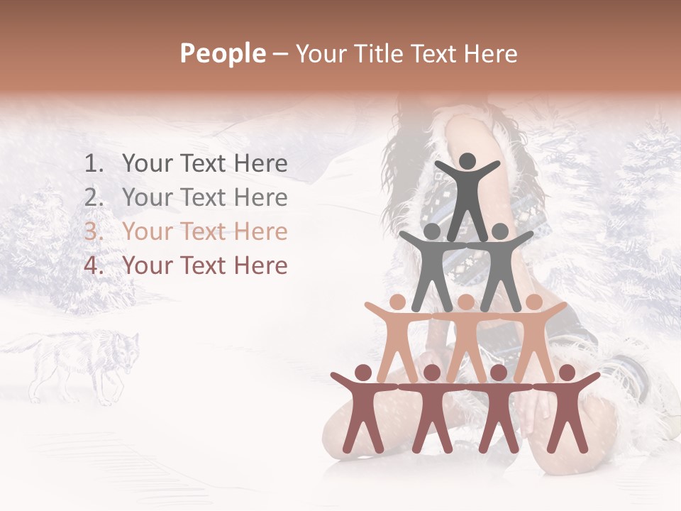 Female Attractive Wild PowerPoint Template