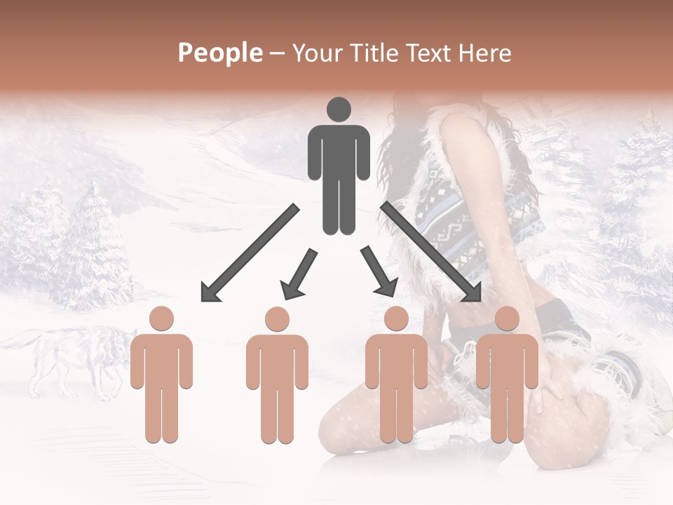 Female Attractive Wild PowerPoint Template