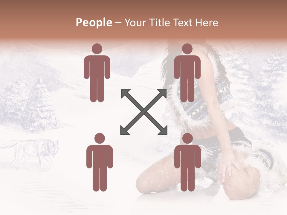 Female Attractive Wild PowerPoint Template