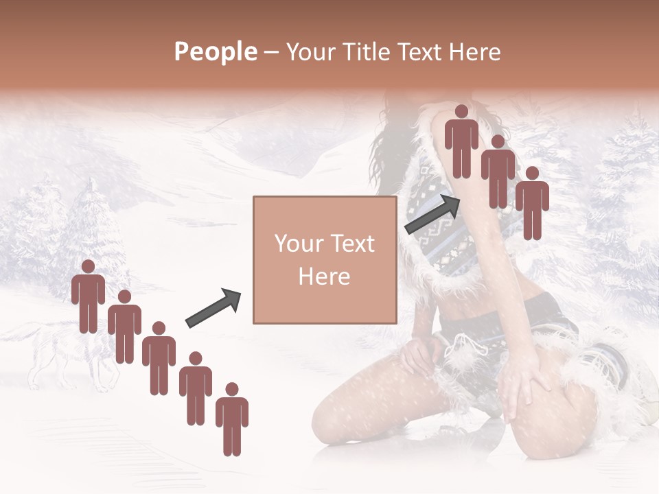 Female Attractive Wild PowerPoint Template