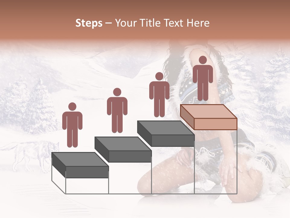 Female Attractive Wild PowerPoint Template