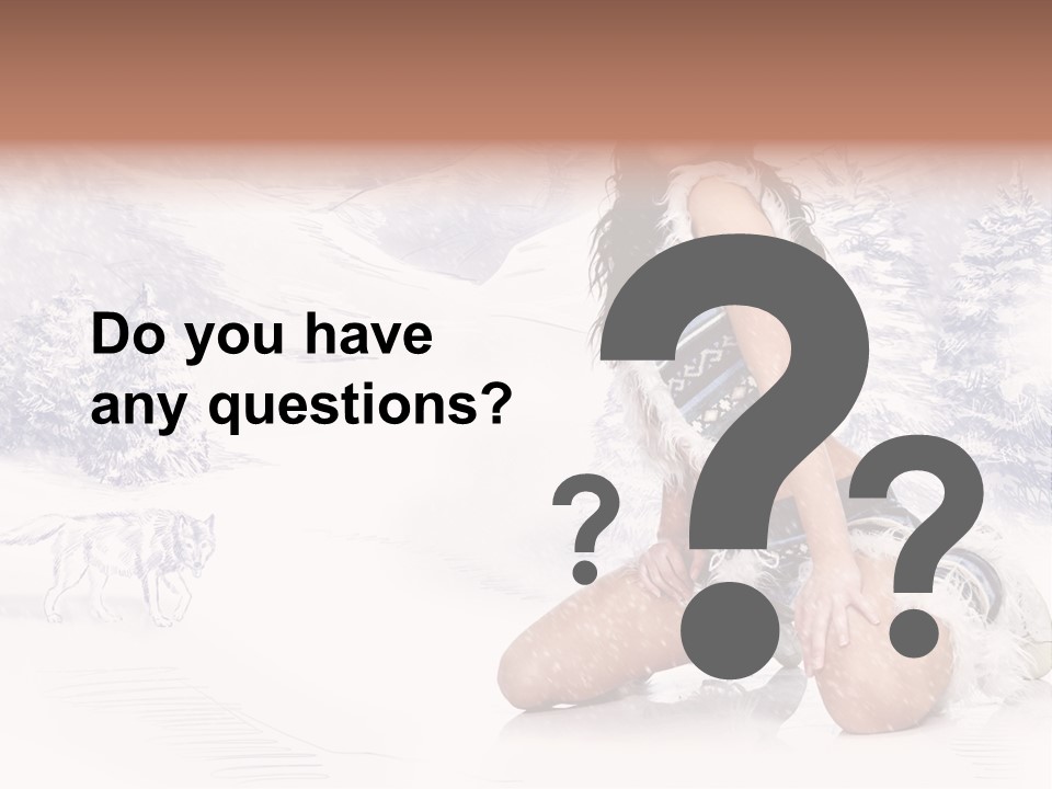 Female Attractive Wild PowerPoint Template