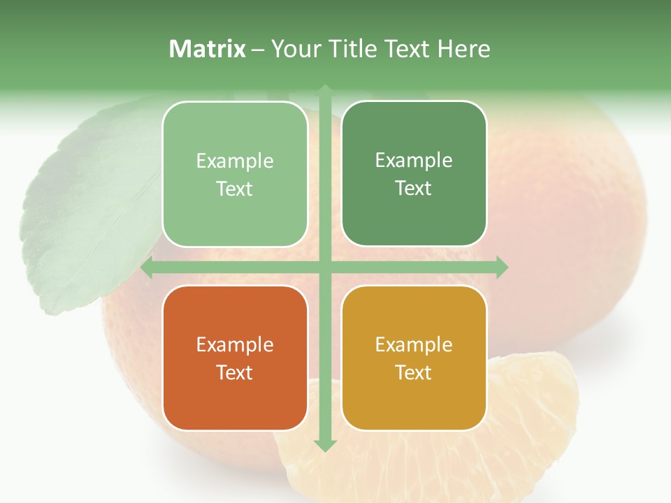 Tangerine Rich Isolated PowerPoint Template