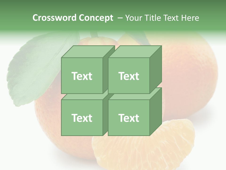 Tangerine Rich Isolated PowerPoint Template
