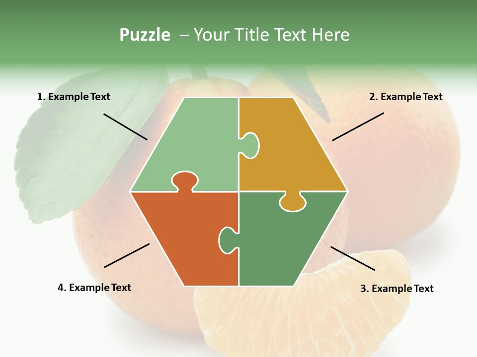 Tangerine Rich Isolated PowerPoint Template