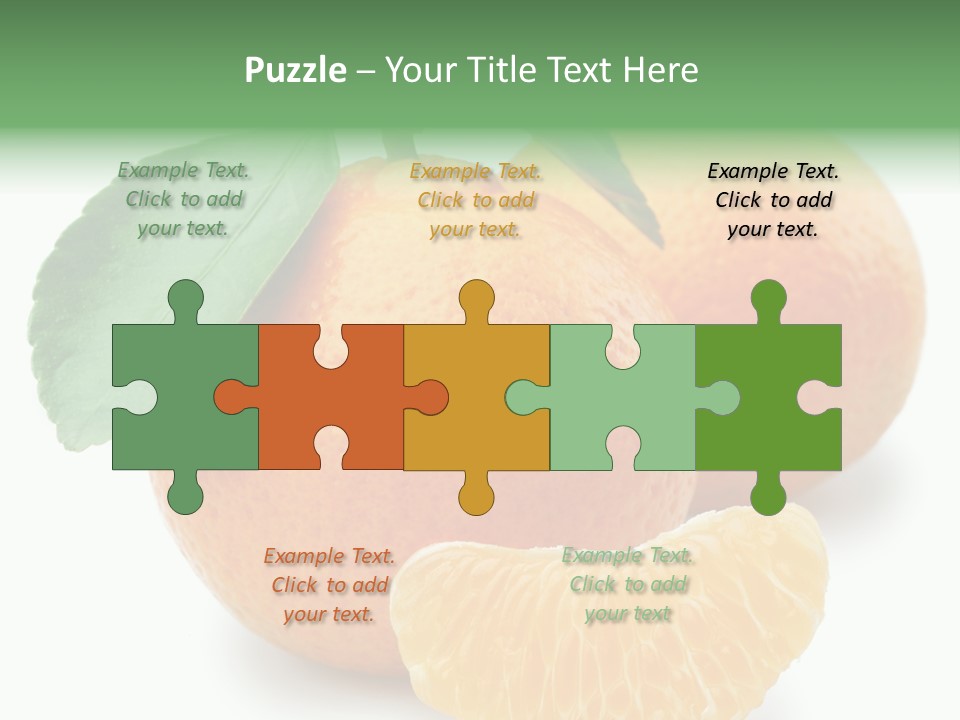 Tangerine Rich Isolated PowerPoint Template