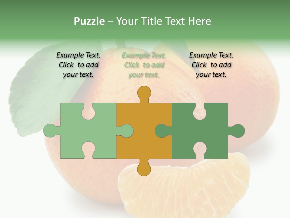 Tangerine Rich Isolated PowerPoint Template