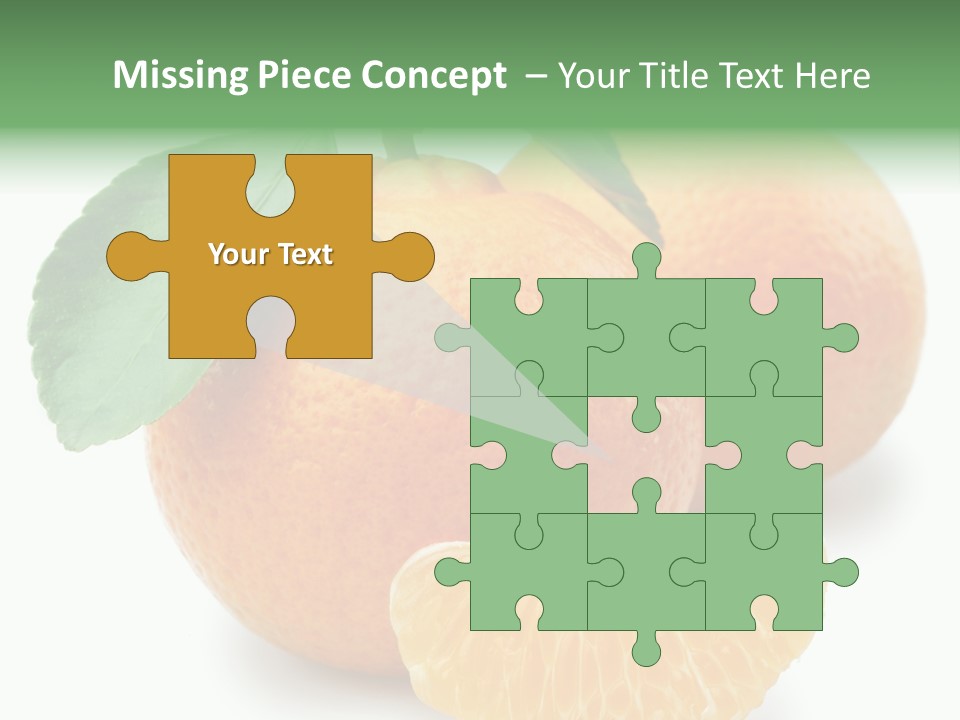 Tangerine Rich Isolated PowerPoint Template