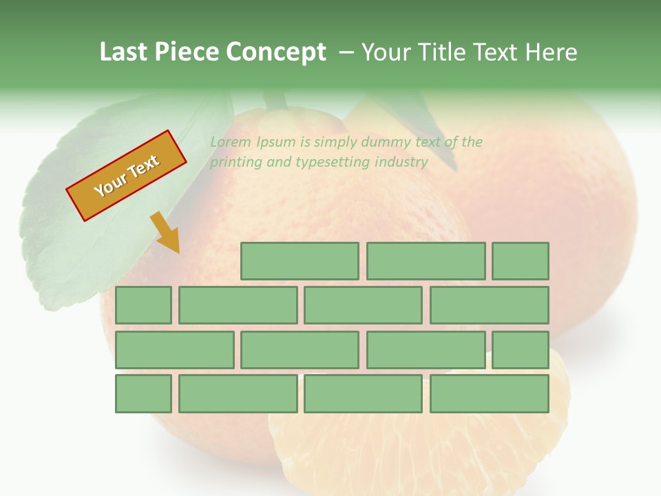 Tangerine Rich Isolated PowerPoint Template
