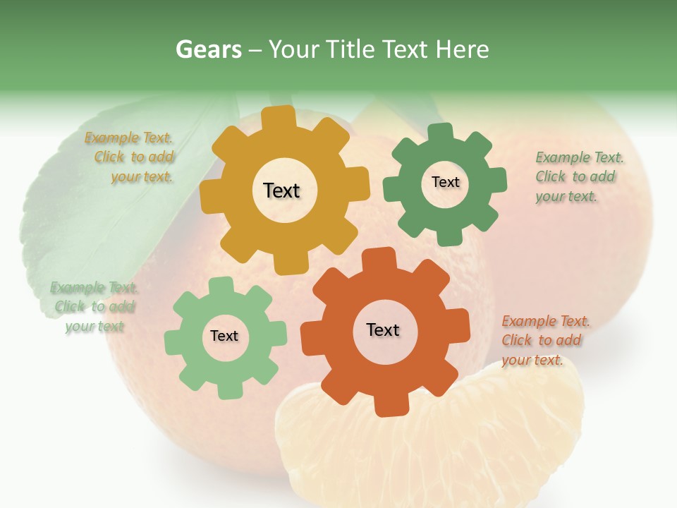 Tangerine Rich Isolated PowerPoint Template