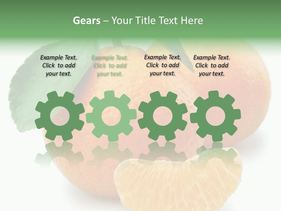 Tangerine Rich Isolated PowerPoint Template