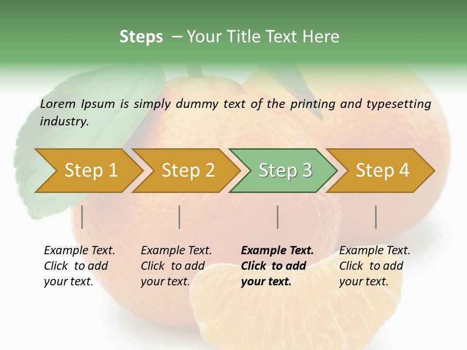 Tangerine Rich Isolated PowerPoint Template
