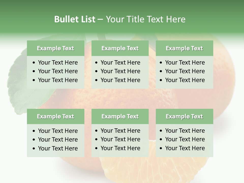 Tangerine Rich Isolated PowerPoint Template