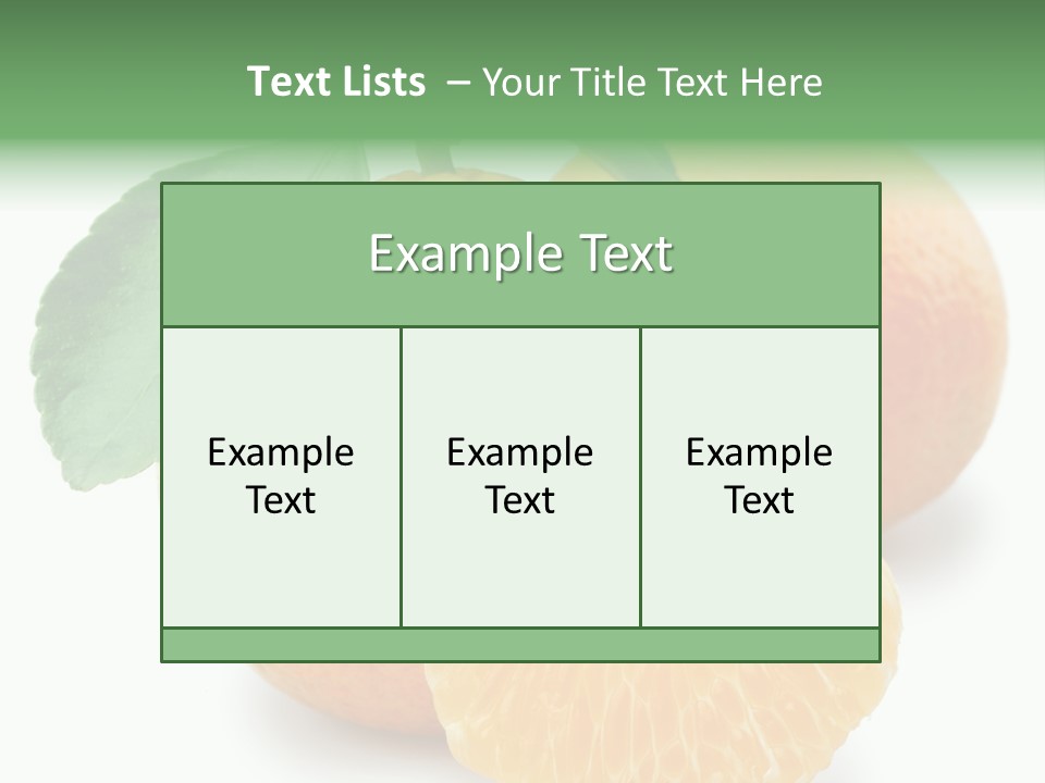 Tangerine Rich Isolated PowerPoint Template