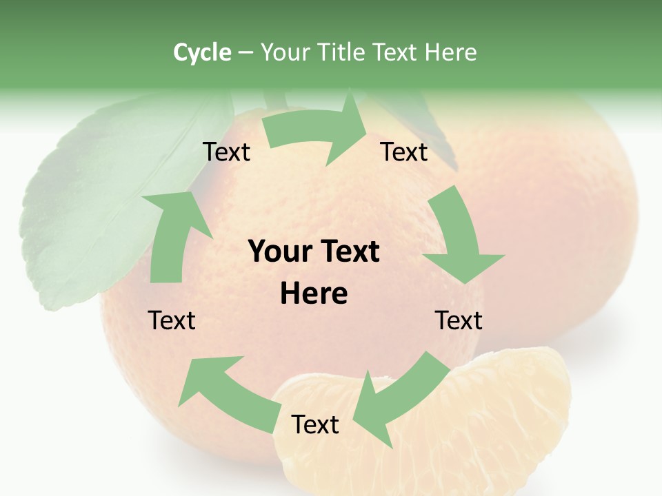 Tangerine Rich Isolated PowerPoint Template