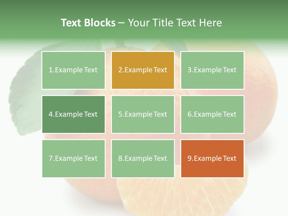 Tangerine Rich Isolated PowerPoint Template