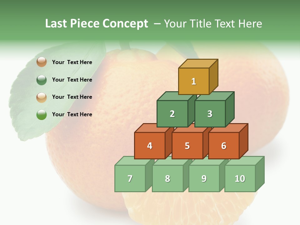 Tangerine Rich Isolated PowerPoint Template