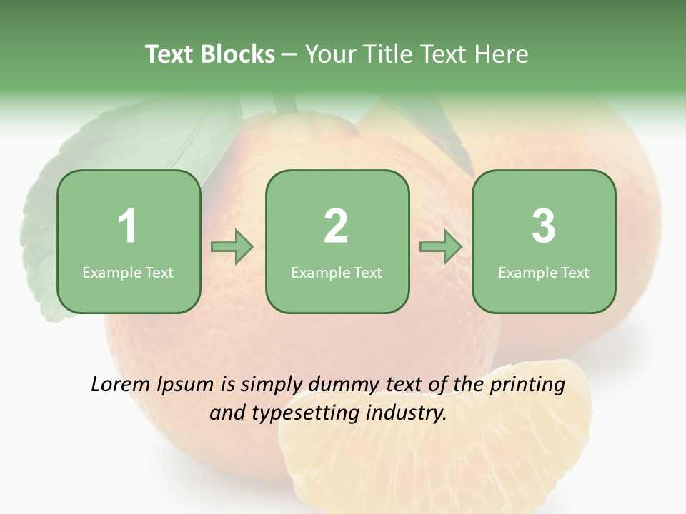 Tangerine Rich Isolated PowerPoint Template