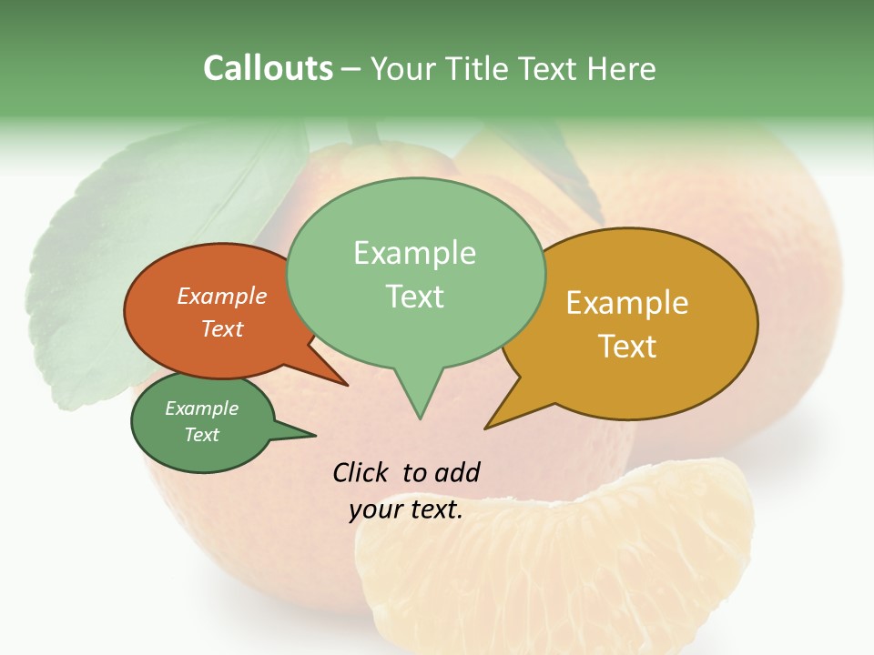 Tangerine Rich Isolated PowerPoint Template