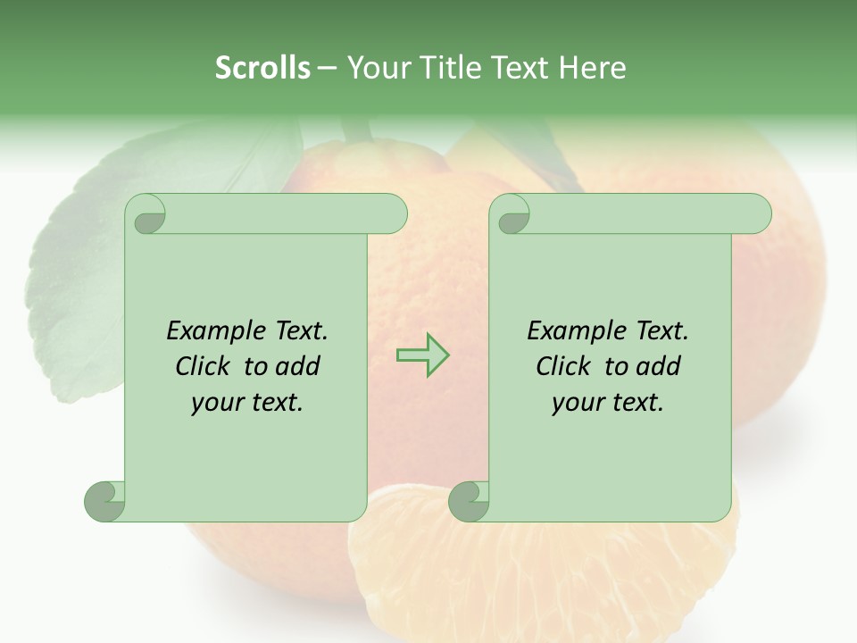 Tangerine Rich Isolated PowerPoint Template