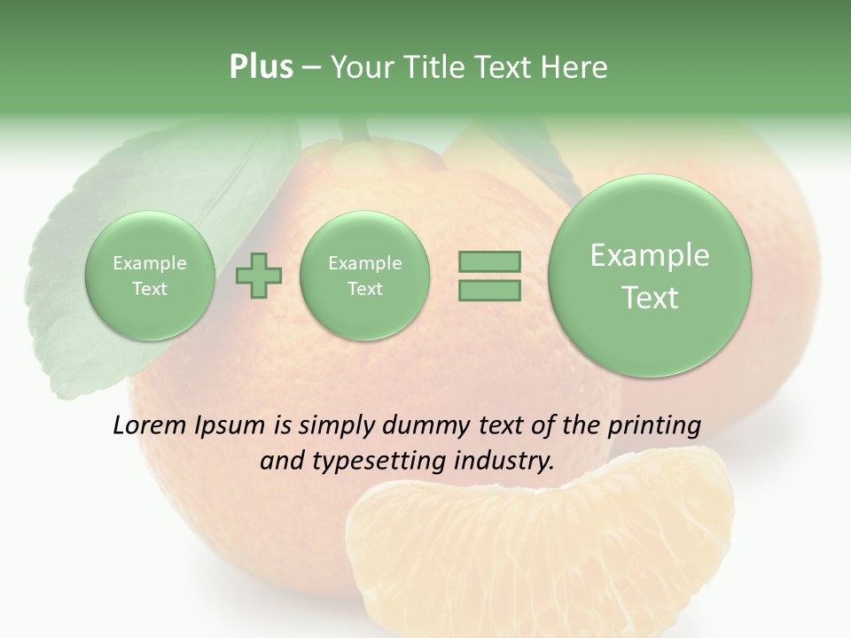 Tangerine Rich Isolated PowerPoint Template