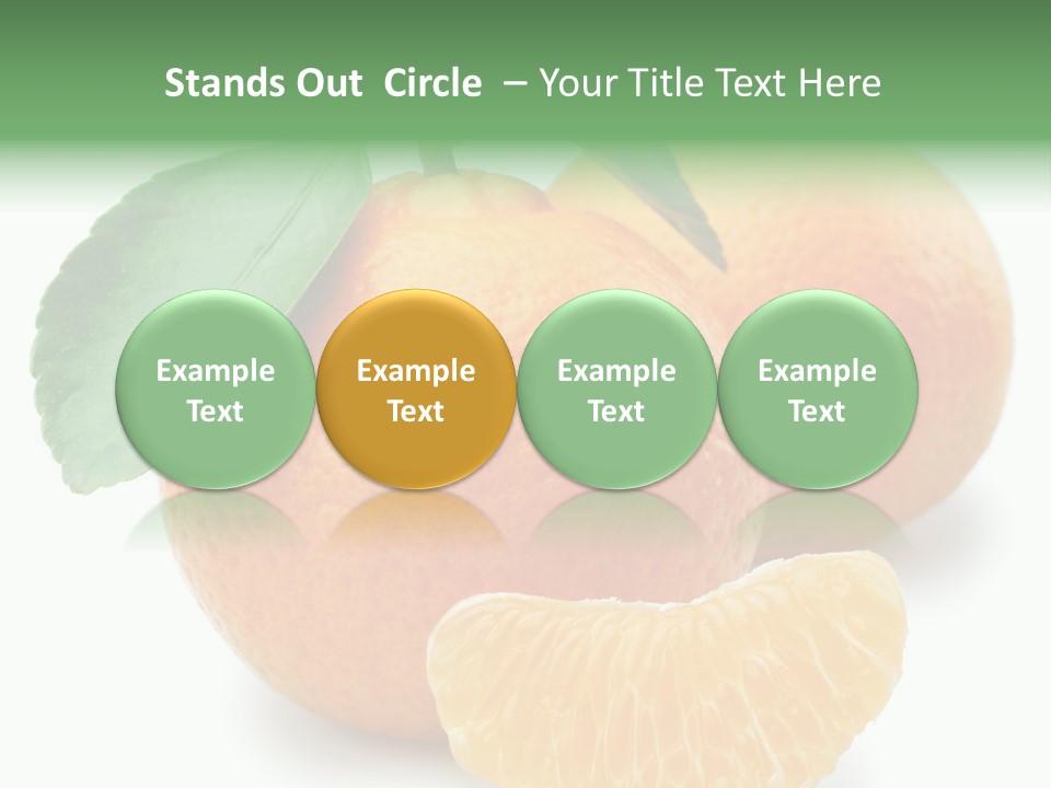 Tangerine Rich Isolated PowerPoint Template