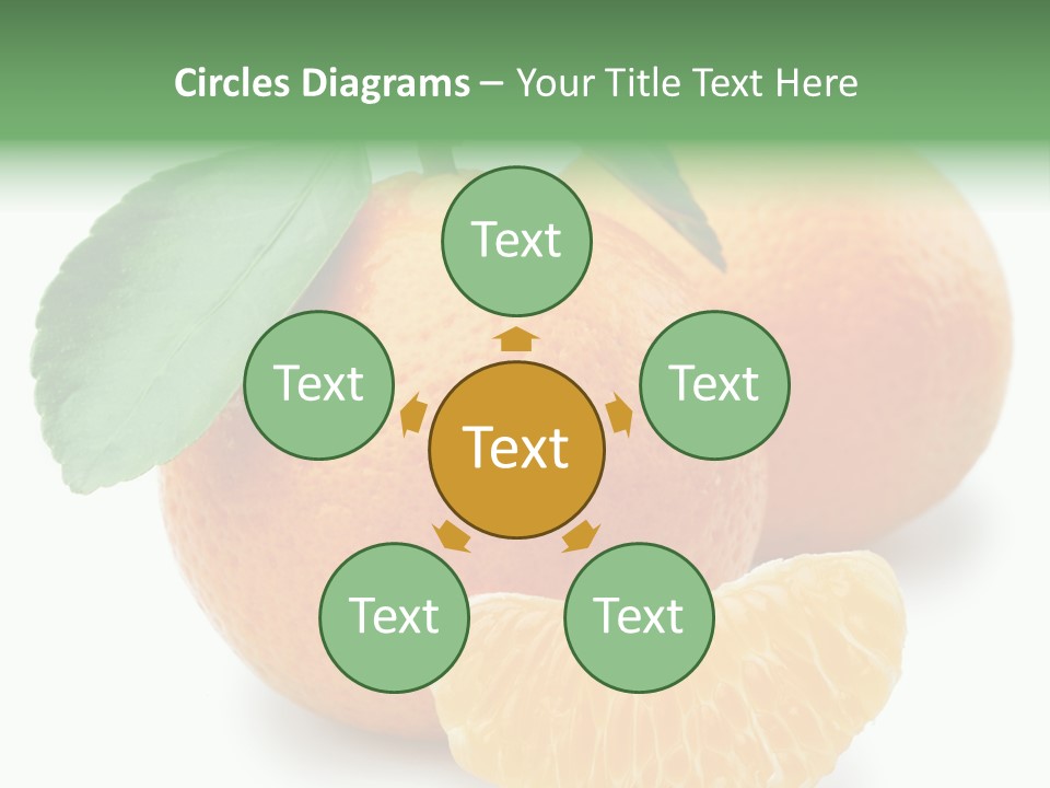 Tangerine Rich Isolated PowerPoint Template