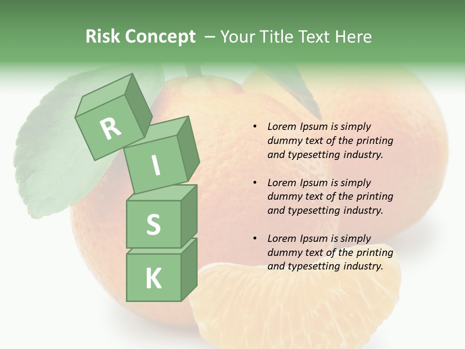 Tangerine Rich Isolated PowerPoint Template