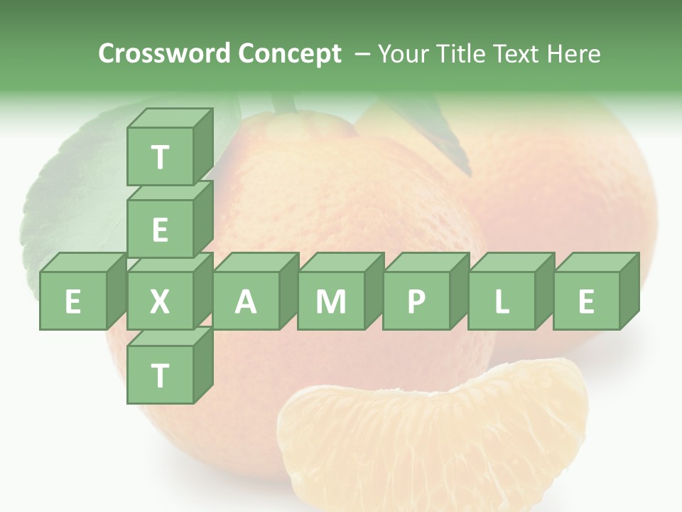 Tangerine Rich Isolated PowerPoint Template