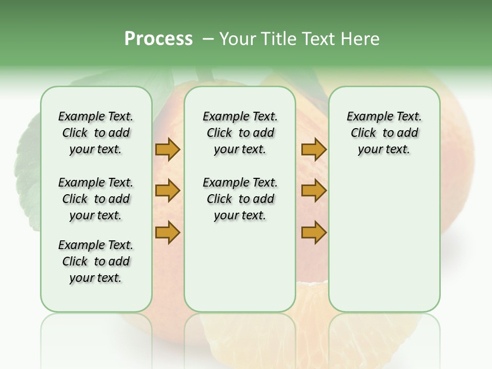 Tangerine Rich Isolated PowerPoint Template