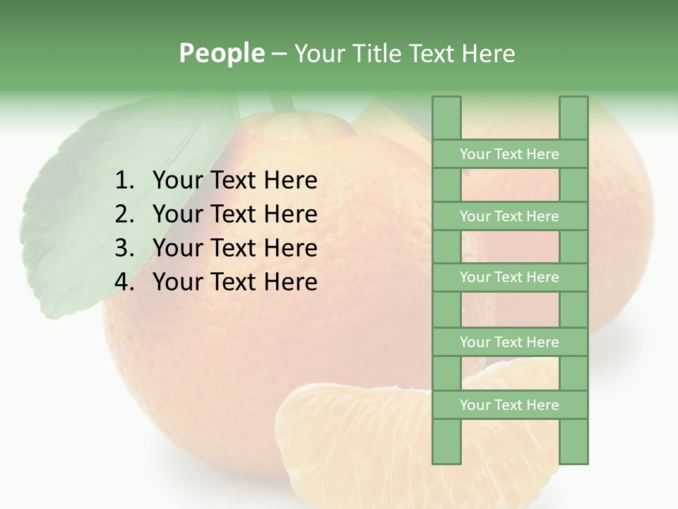 Tangerine Rich Isolated PowerPoint Template